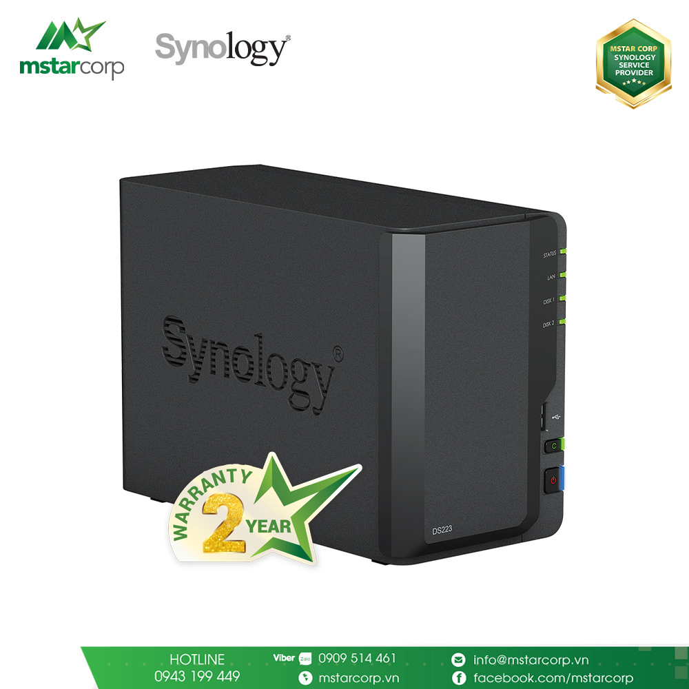  Thiết bị lưu trữ NAS Synology DS223 