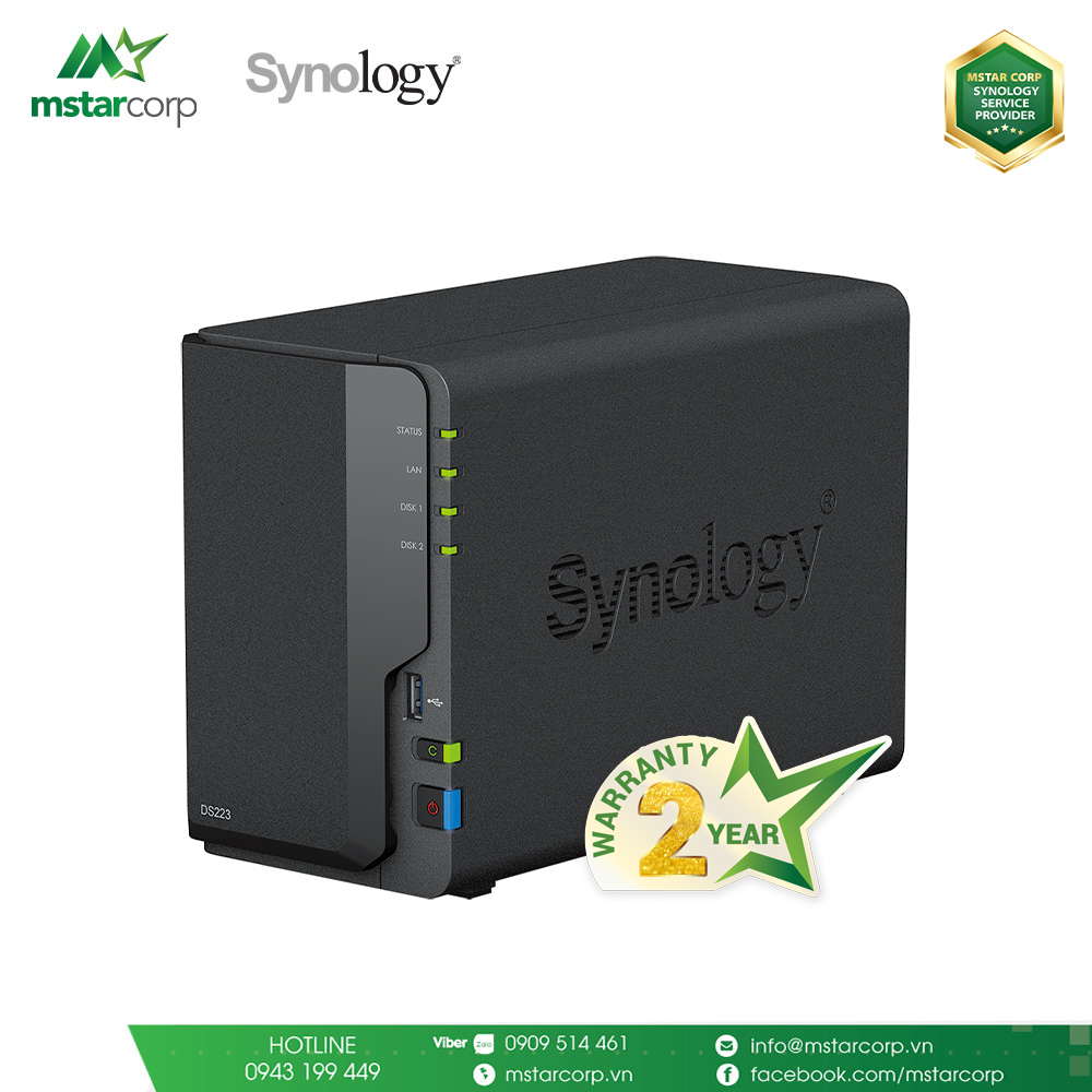 Thiết bị lưu trữ NAS Synology DS223j