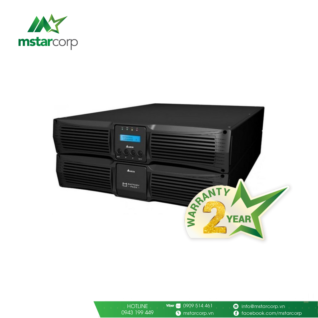  Bộ lưu điện Delta Online 3kVA/2.7kW 230V UPS(2U) UPS302R2RT0B0B6 