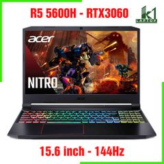Laptop Gaming Acer Nitro 5 2021 AN515 AMD R5 5600H RTX 3060 144Hz
