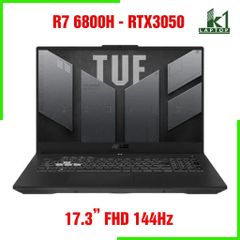 Laptop Gaming ASUS TUF A17 FA707 - Ryzen 7 6800H NVIDIA RTX 3050 17.3 inch FHD 144Hz