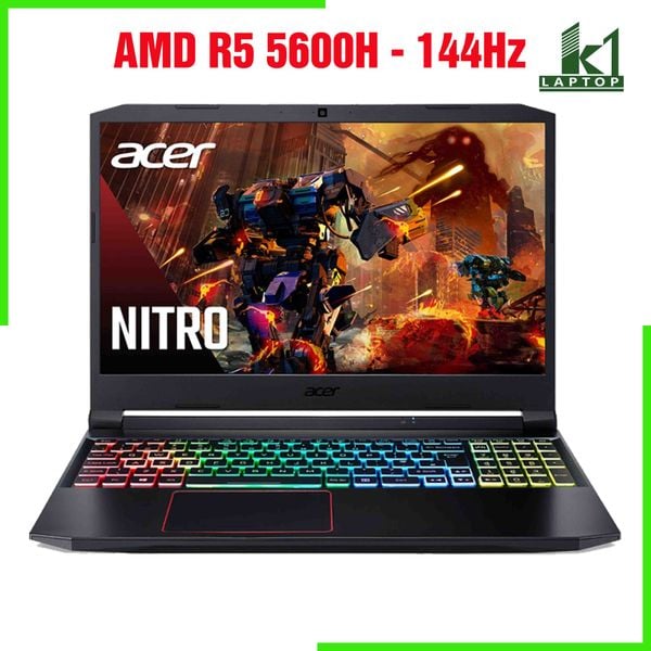 Laptop Gaming Acer Nitro 5 2021 AN515-45 - AMD R5 5600H GTX 1650 144Hz