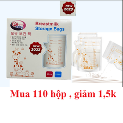 (sll 26k) Túi trữ sữa GB set 30 cái 250ml