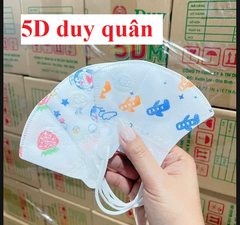 1 hộp Trẻ em , khẩu trang 5D (100c) T