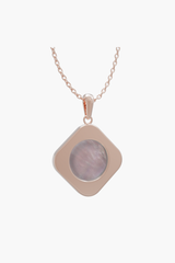 MOTHERLAND - Pendant - Pink Pearl - Sterling Silver Rose Gold Plated