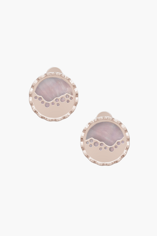 MERINE - Earrings - Pink Pearl Elements - Sterling Silver Rose Gold Plated