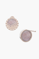 MERINE - Earrings - Pink Pearl Elements - Sterling Silver Rose Gold Plated