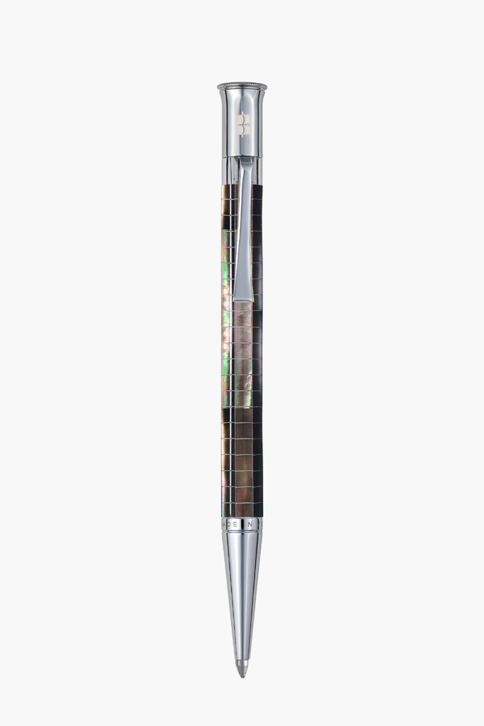 Visionary - Engrave Checked - Tahiti Black Pearl - White Gold Plated