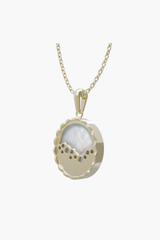 MERINE - Pendant - White Pearl - Sterling Silver Gold Plated
