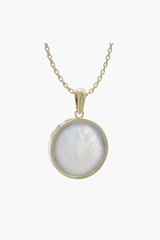 MERINE - Pendant - White Pearl - Sterling Silver Gold Plated