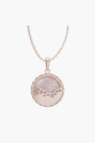 MERINE - Pendant - Pink Pearl - Sterling Silver Rose Gold Plated
