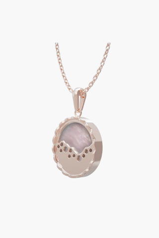 MERINE - Pendant - Pink Pearl - Sterling Silver Rose Gold Plated