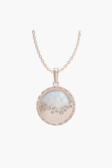 MERINE - Pendant - White Pearl - Sterling Silver Rose Gold Plated