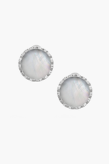 RISEA - Earrings - White Pearl Elements - Sterling Silver White Gold Plated