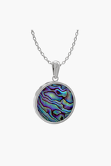MERINE - Pendant - Abalone - Sterling Silver White Gold Plated