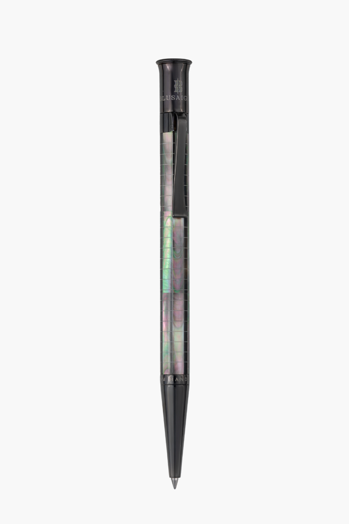 Visionary - Engrave Checked - Tahiti Black Pearl - Ruthenium Plated
