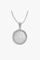 MERINE - Pendant - White Pearl - Sterling Silver White Gold Plated