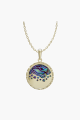 MERINE - Pendant - Abalone - Sterling Silver Gold Plated