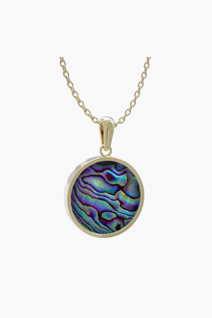 MERINE - Pendant - Abalone - Sterling Silver Gold Plated