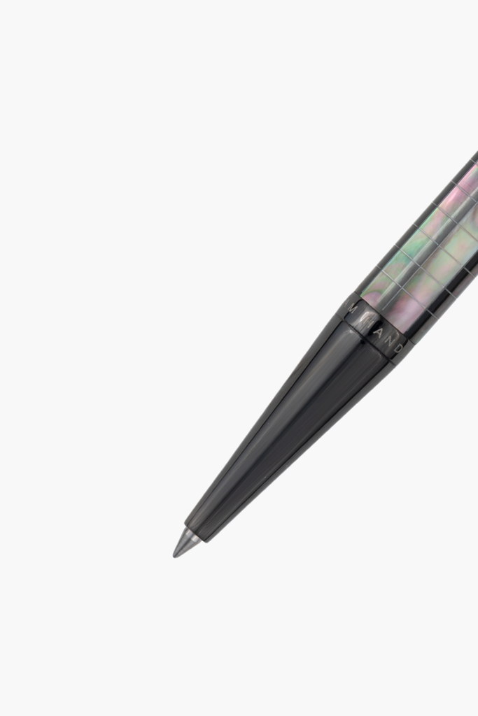 Visionary - Engrave Checked - Tahiti Black Pearl - Ruthenium Plated