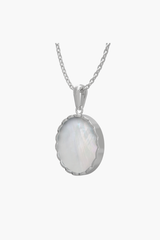 RISEA - Pendant - White Pearl - Sterling Silver White Gold Plated