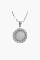 RISEA - Pendant - White Pearl - Sterling Silver White Gold Plated