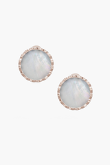 RISEA - Earrings - White Pearl Elements - Sterling Silver Rose Gold Plated