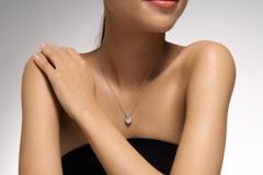 Heartbeat - Mặt Dây - Ngọc Trai Trắng - Bạc Ý Mạ Vàng Trắng