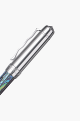 BLU-1997 - Fountain Pen - New Zealand Abalone - White Gold Plated