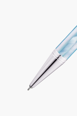 Mastery - Bút Ký Ngọc Trai Xanh Biển Bắc Úc (Alice Blue) - Mạ Vàng Trắng