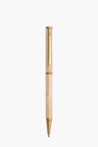 Inspired - Bút Ký Ngọc Trai Cam Mississippi - Mạ Titanium Gold