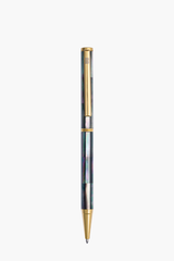 Inspired - Bút Ký Ngọc Trai Đen Tahiti - Mạ Titanium Gold