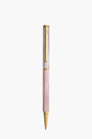Inspired - Bút Ký Ngọc Trai Hồng Mississippi - Mạ Titanium Gold
