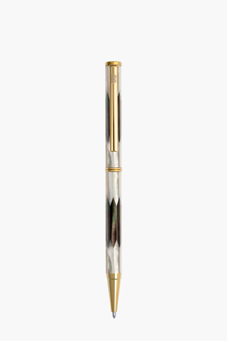 Inspired  - Bút Ký Ngọc Trai Trắng Bắc Úc - Ngọc Trai Đen Tahiti - Mạ Titanium Gold