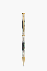 Inspired - Bút Ký Ngọc Trai Trắng Bắc Úc - Bào Ngư New Zealand - Mạ Titanium Gold