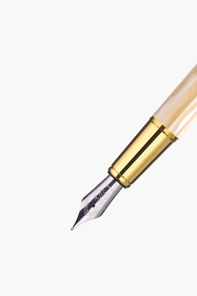 BLU-1997 - Fountain Pen - Mississippi Orange Pearl - Gold Plated
