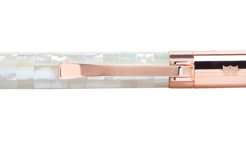Visionary - Checked - Northern Australia White Pearl - Rose Gold Plated