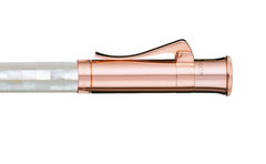 Gemperor - Fountain Pen - Checked - Northern Australia White Pearl - Rose Gold Plated