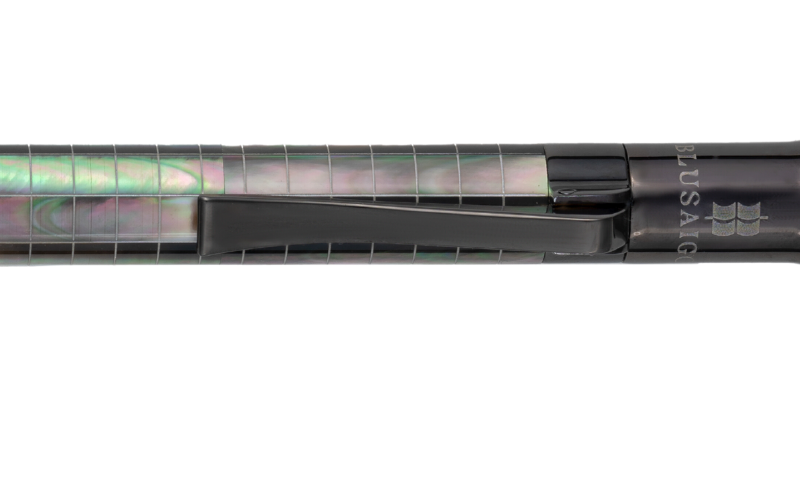 Visionary - Engrave Checked - Tahiti Black Pearl - Ruthenium Plated