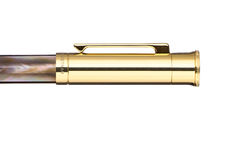 Gemprise - Fountain Pen - Mississippi Brown Pearl - Gold Plated