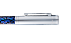 Gemprise - Lacquer Pen - Deep Ocean Blue - Fountain - White Gold Plated