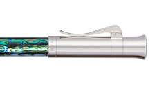 Gemperor - Rollerball Pen - New Zealand Abalone  - White Gold Plated