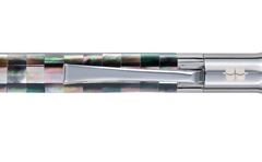 Visionary - Checked - Tahiti Black Pearl - White Gold Plated