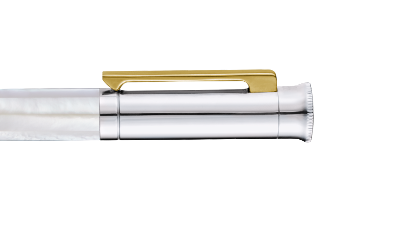 Mastery - Northern Australia White Pearl - White Gold Plated With Gold Clip