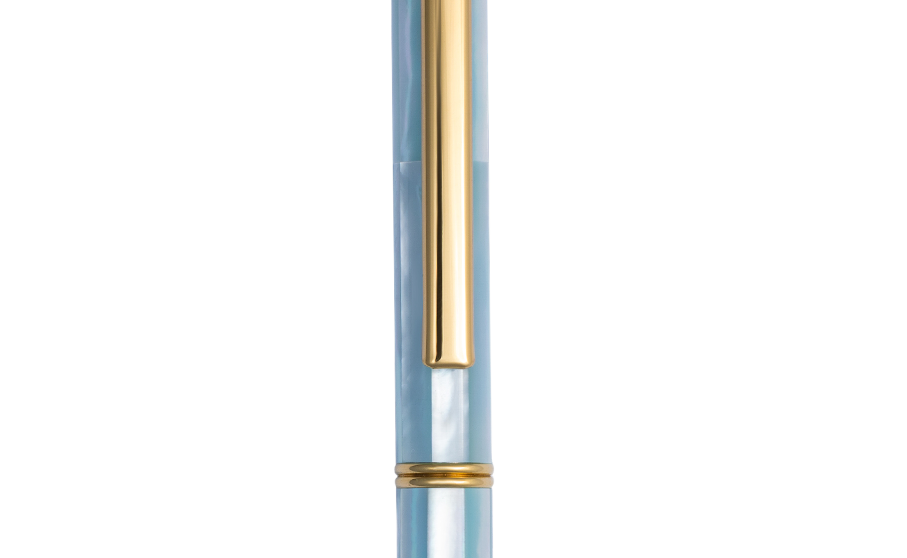  Inspired -  Bút Bi Ngọc Trai Xanh Biển Bắc Úc - Mạ Titanium Gold 