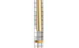  Inspired - Ngọc Trai Trắng Bắc Úc - Sọc Caro Đen - Mạ Titanium Gold 