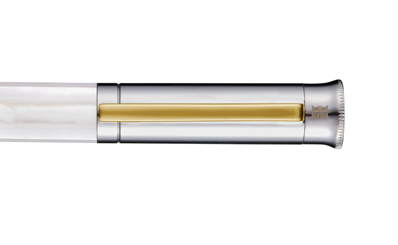 Mastery - Northern Australia White Pearl - White Gold Plated With Gold Clip