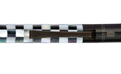 Visionary - Checked - White Pearl - Black Pearl - Ruthenium Plated