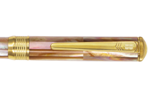 Champion Wave - Bút Ký Ngọc Trai Nâu Mississippi - Mạ Titanium Gold