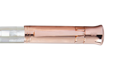 Gemperor - Fountain Pen - Checked - Northern Australia White Pearl - Rose Gold Plated